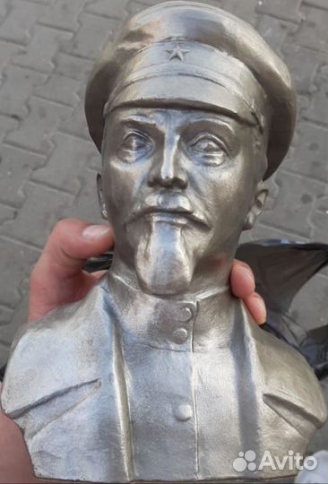 Бюст силумин.25см