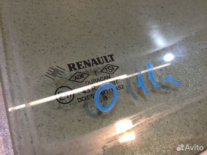 Стекло двери форточка Рено Клио Симбол 1998-2008г