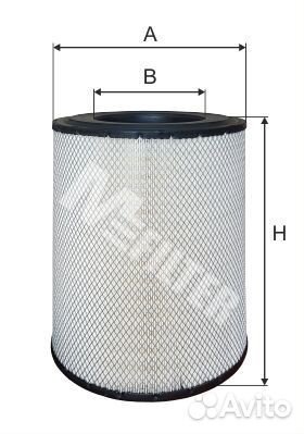A815 фильтр воздушный H471 D304 d169 MB OM 45