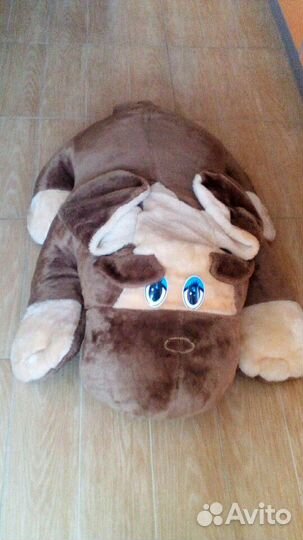 Большая мягкая собака + набор игрушек