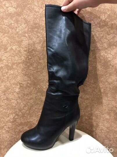 Натуральная кожа. Зимние женские сапоги 38