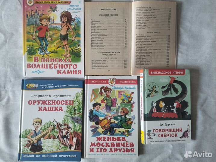 Книги для внеклассного чтения 3-8 класс