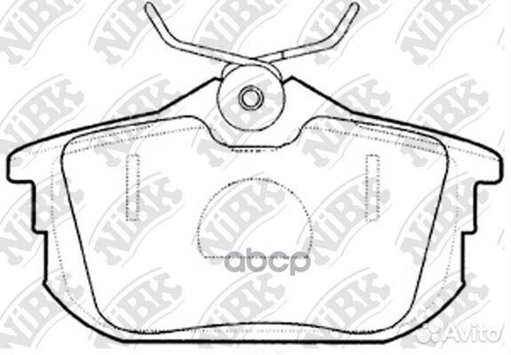 Колодки тормозные дисковые mitsubishi colt 1.3