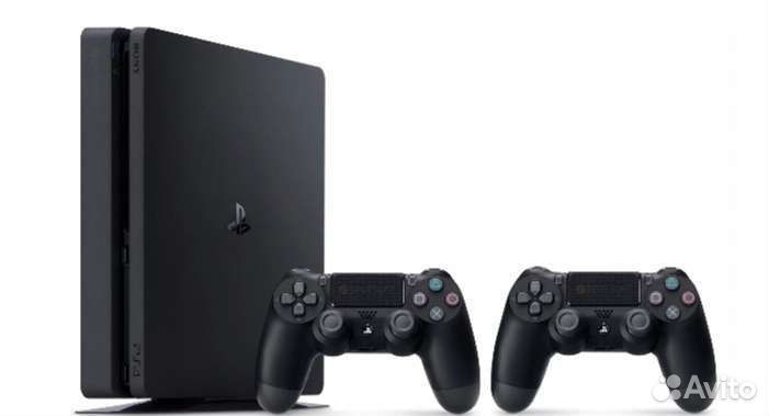 Sony PS4 slim 1tb+2джойстика + игры