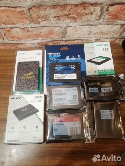 Ssd 1тб, 512gb, 480,256, 240, 128, 120гб