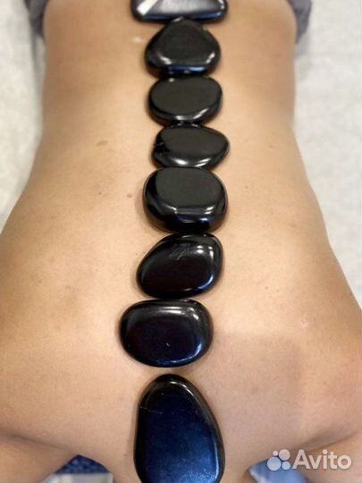 Массажные камни шунгит галтованый