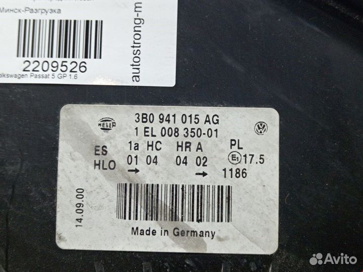 Фара передняя для Volkswagen Passat 5 GP