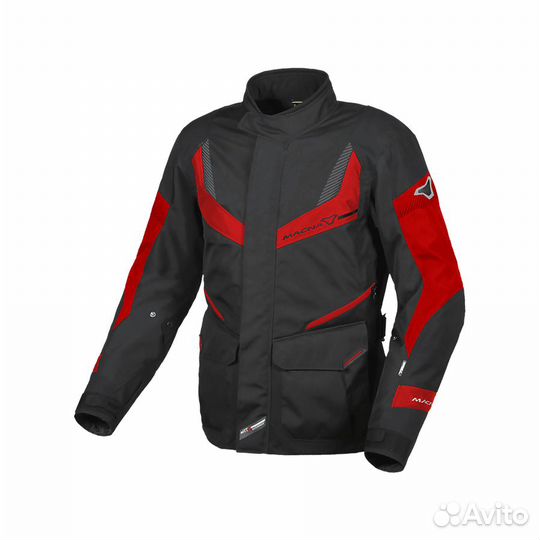 Macna rancher Мотокуртка ткань черно/красная XL