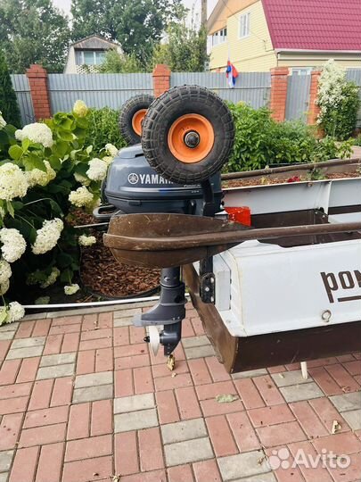 Мотор yamaha 4-х тактный и лодка 