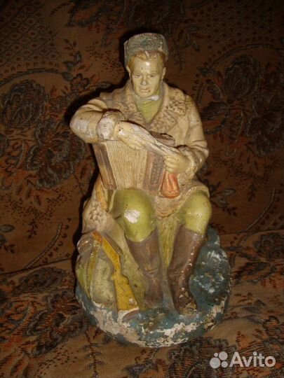 Статуэтка Василий Теркин гипс СССР