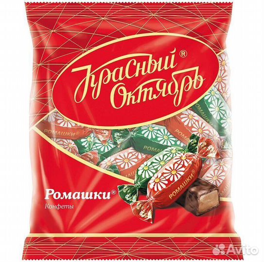 Конфеты Ромашки 250г Красный Октябрь