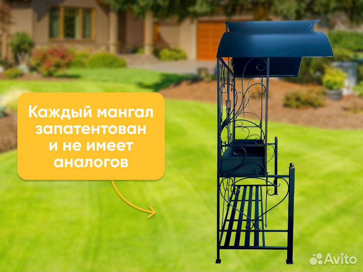 Мангал с крышей