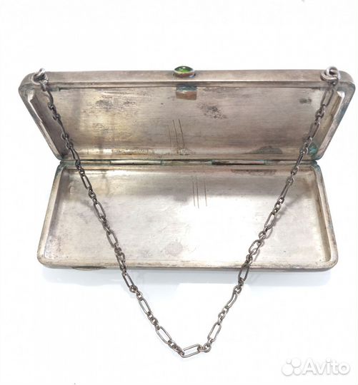 Портсигар серебряный старинный 84 проба