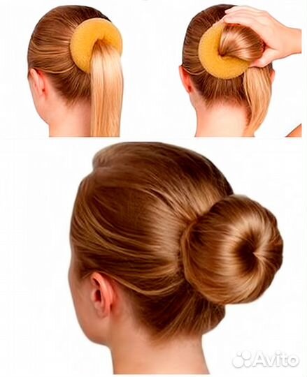 Новый Валик/резинка для причёски + шпильки