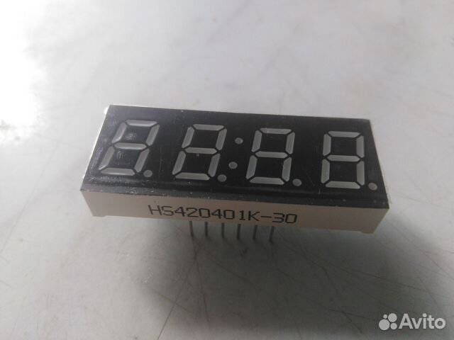 Индикатор семисегментный на 4 знака
