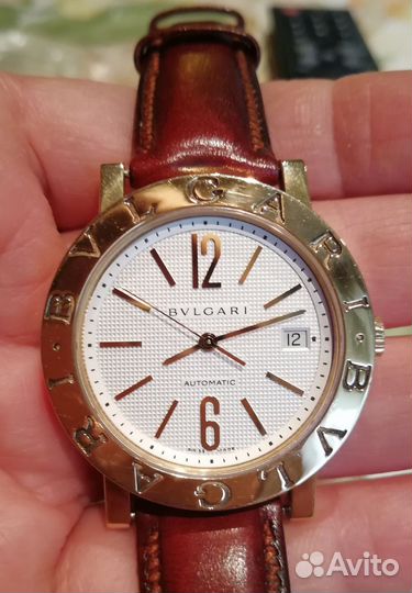 Часы золотые Bvlgari bb38gl