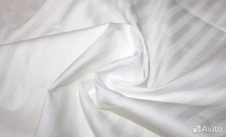 Постельное белье евро страйп сатин