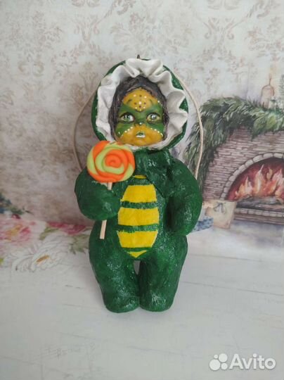 Ватные елочные игрушки