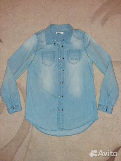 Джинсовая рубашка Reserved 146 р-р