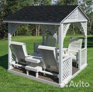 Беседка садовая из дерева