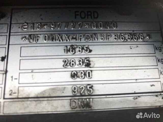 Разбор на запчасти Ford Focus 1