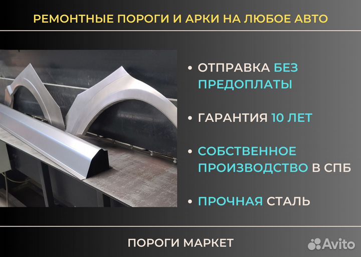 Ремонтные пороги для Volkswagen Golf