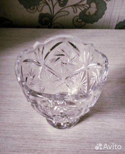 Ваза хрустальная
