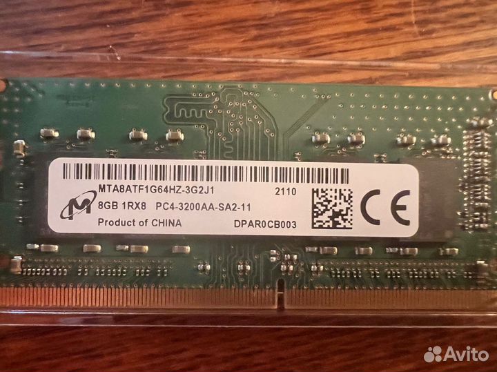 Оперативная память 8Gb Micron DDR4 3200 sodimm