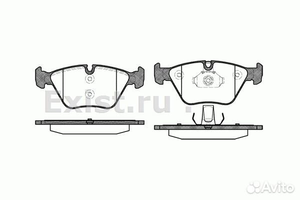 Колодки тормозные передние BMW E39/34/83/36/46 SK