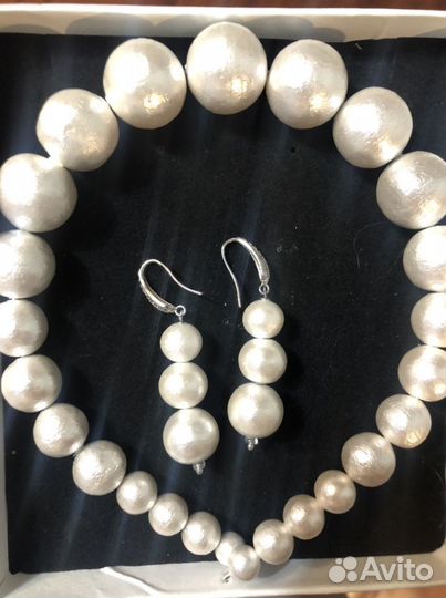 Ободок и серьги ручной работы