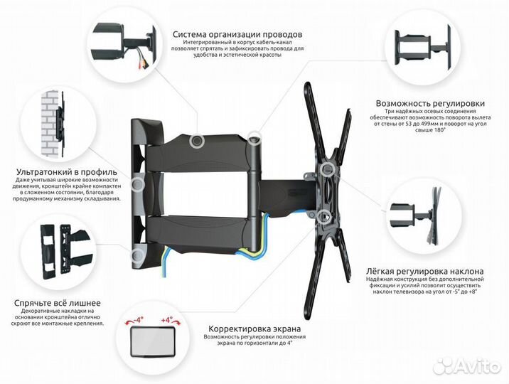 Кронштейн для телевизора NS-P400 32-55д