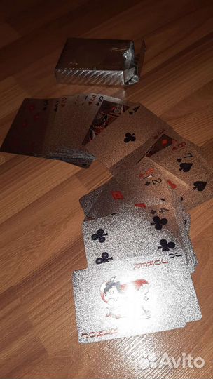 Игральные карты серебро