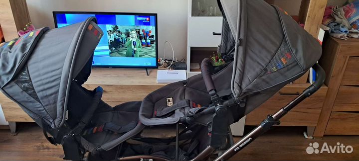 Коляска для двойни 2 в 1