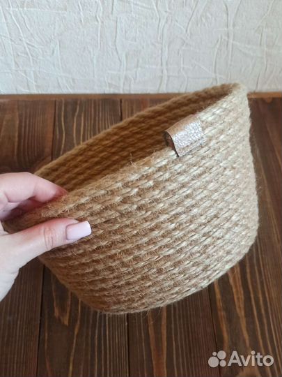 Корзина из джута