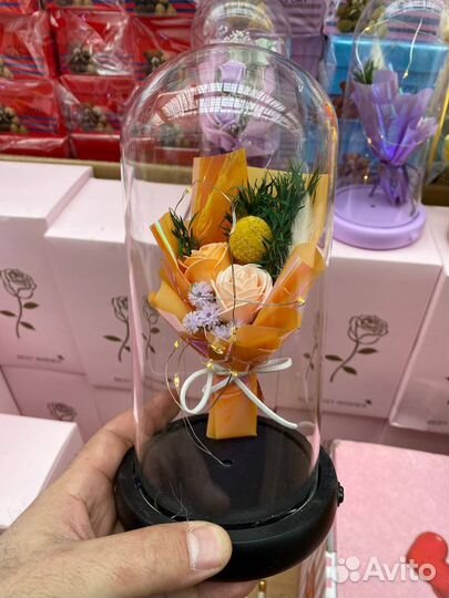 Подарок вечный букет в колбе
