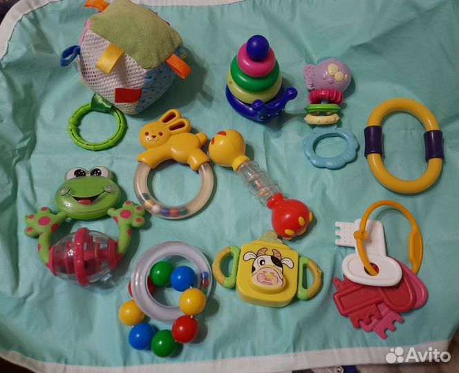 Погремушки и грызунки 10 шт. Пакетом