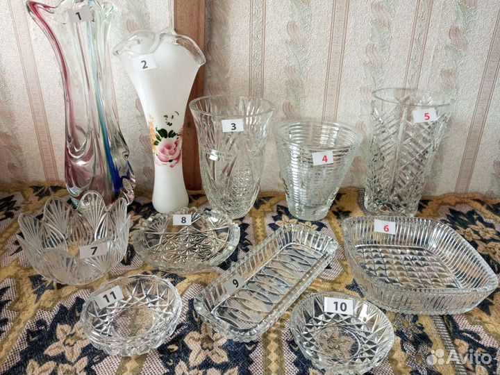 Посуда хрусталь, стекло, СССР