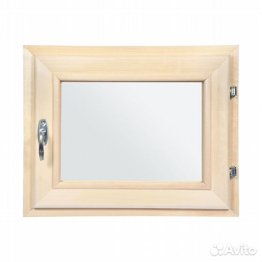 Окно для бани липа, 400*500*50 мм