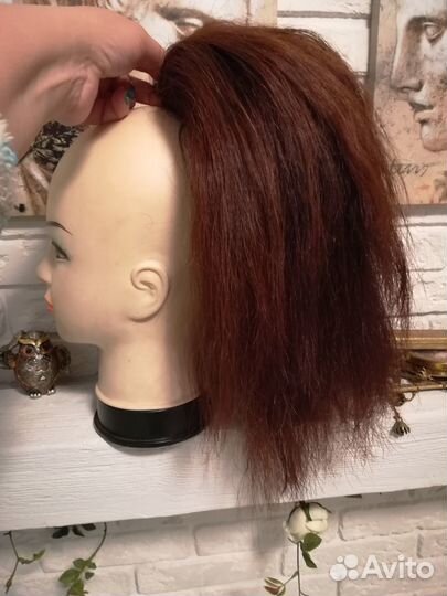 Натуральные волосы, шиньон 42 см