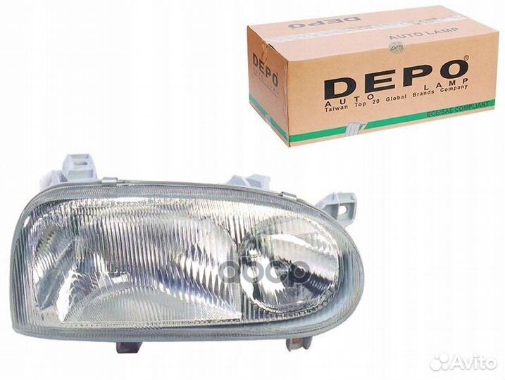 Фара правая (2-ламп) VW Golf III GTI/TD 441111