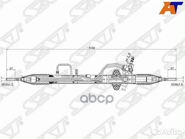 Рейка рулевая MMC L200 05/pajero/montero sport