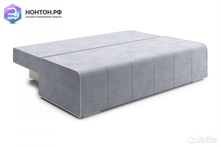 Диван еврокнижка Лестер серый