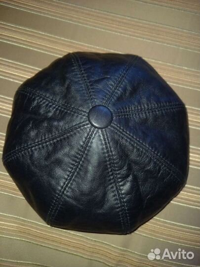 Кепка кожаная женская зима