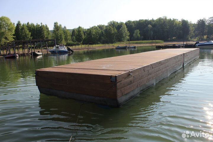 Понтон-Причал-Слип для катера - Баня на воде