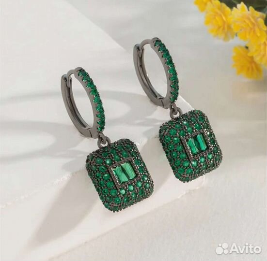 Серебряные серьги German Kabirski