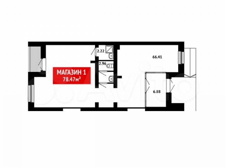 Свободного назначения, 78.47 м²