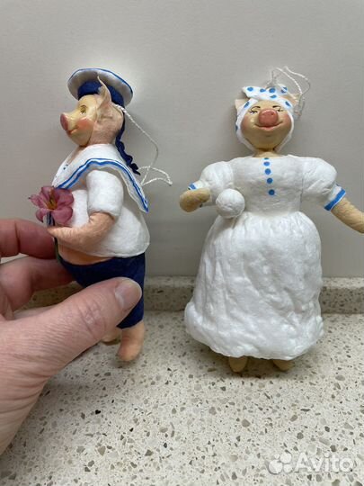 Елочные игрушки, ручная работа