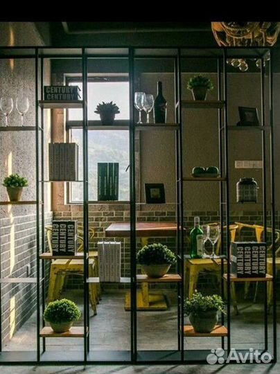 Металлические лофт перегородки