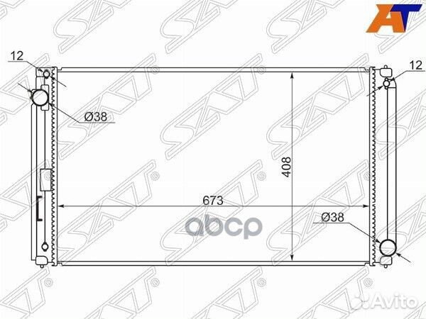 Радиатор Toyota Harrier (XU60) 13-20 / RAV4 (XA