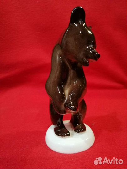 Фарфоровая статуэтка СССР. Медведь, лфз